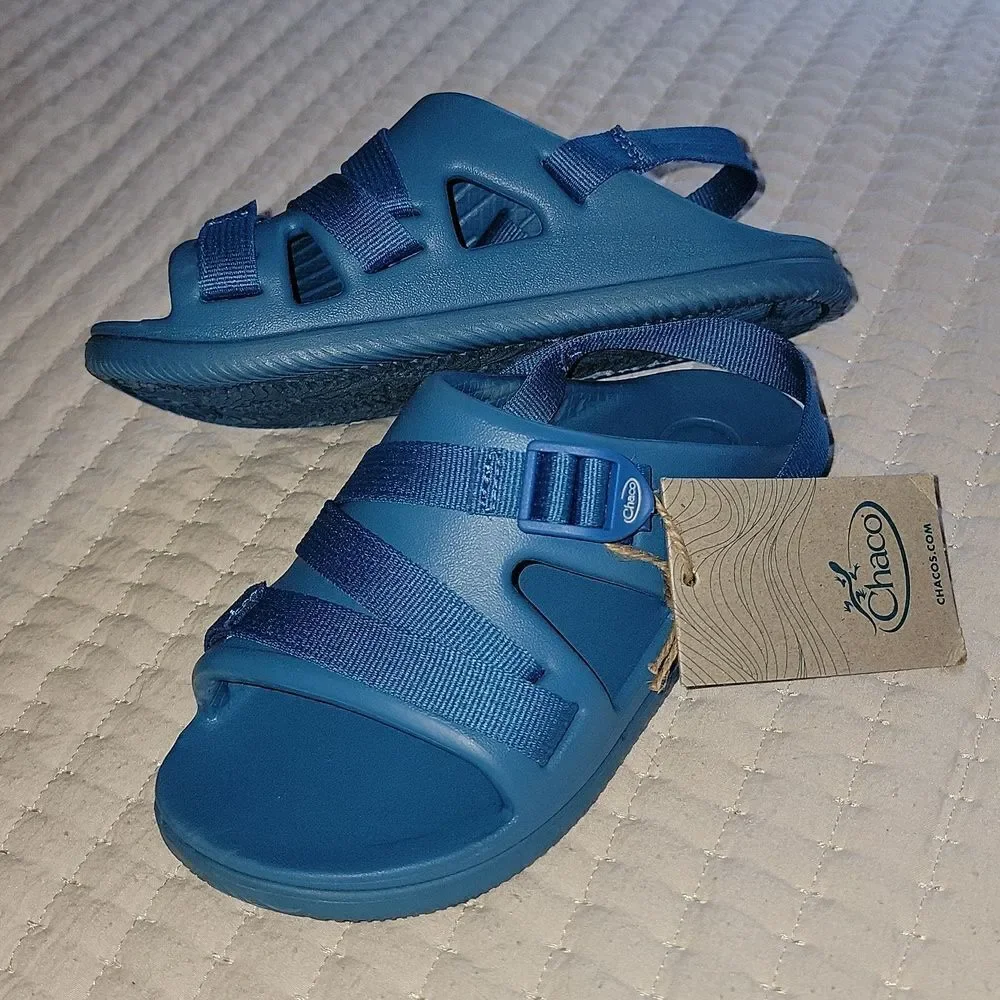 New Chaco Chillos Light Blue Adjustable Strap Performance Sport Sandals Size 2
